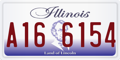 IL license plate A166154