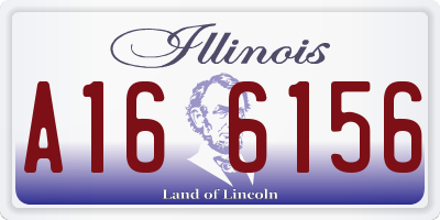 IL license plate A166156