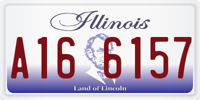 IL license plate A166157