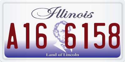 IL license plate A166158