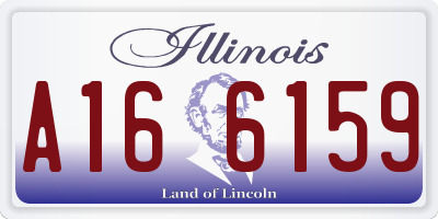 IL license plate A166159