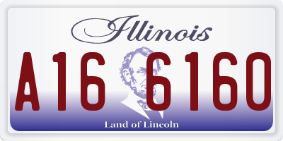 IL license plate A166160