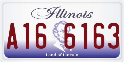 IL license plate A166163
