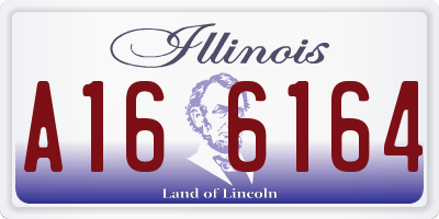 IL license plate A166164