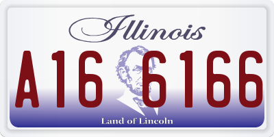 IL license plate A166166