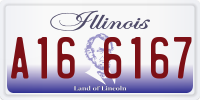 IL license plate A166167