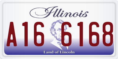IL license plate A166168