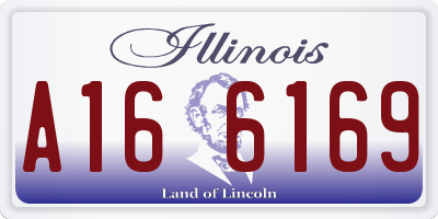 IL license plate A166169