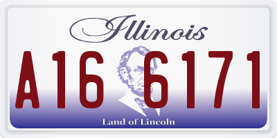 IL license plate A166171
