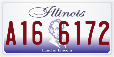 IL license plate A166172