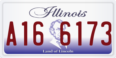 IL license plate A166173
