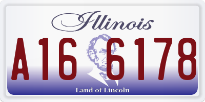 IL license plate A166178
