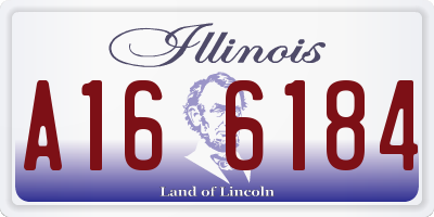 IL license plate A166184