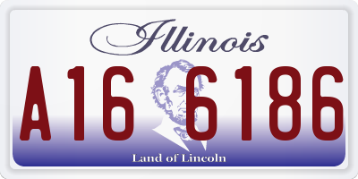 IL license plate A166186
