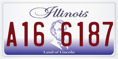 IL license plate A166187
