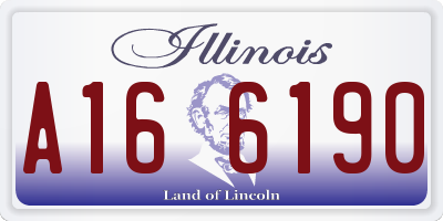 IL license plate A166190