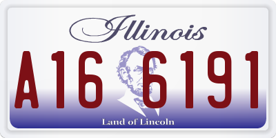 IL license plate A166191