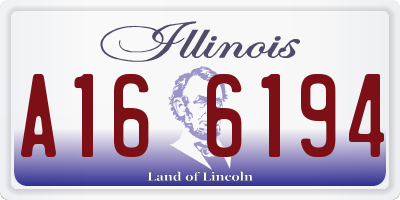 IL license plate A166194