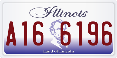 IL license plate A166196