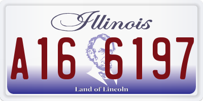 IL license plate A166197