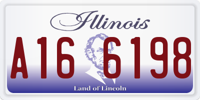 IL license plate A166198