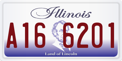 IL license plate A166201