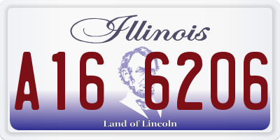 IL license plate A166206