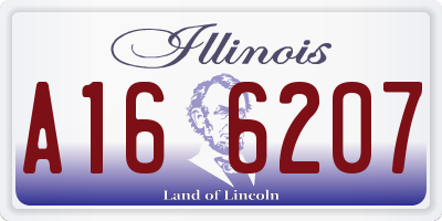 IL license plate A166207