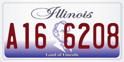 IL license plate A166208