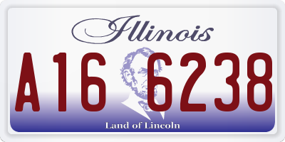 IL license plate A166238