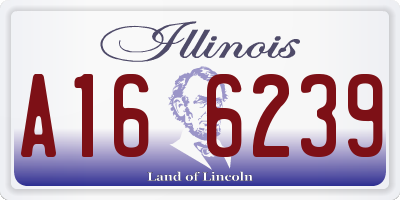IL license plate A166239