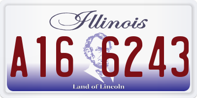IL license plate A166243