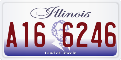 IL license plate A166246