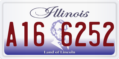 IL license plate A166252