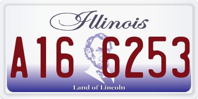 IL license plate A166253