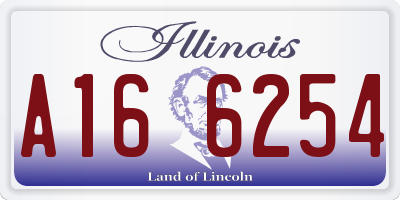IL license plate A166254