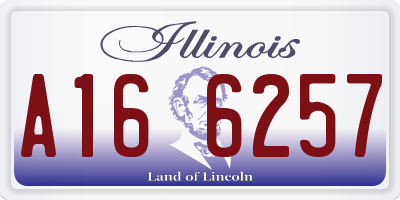 IL license plate A166257