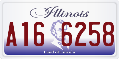 IL license plate A166258