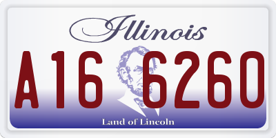IL license plate A166260