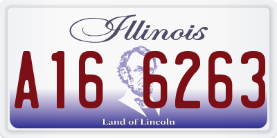 IL license plate A166263