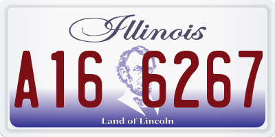 IL license plate A166267