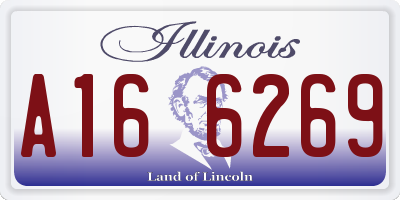 IL license plate A166269