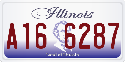 IL license plate A166287