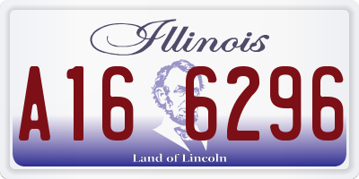 IL license plate A166296