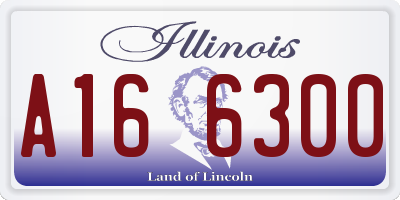 IL license plate A166300