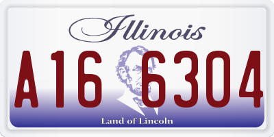 IL license plate A166304