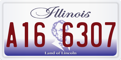 IL license plate A166307