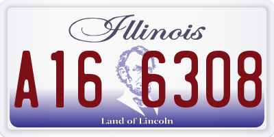 IL license plate A166308