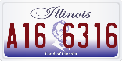 IL license plate A166316