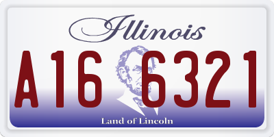 IL license plate A166321